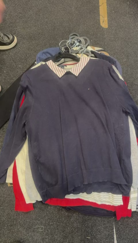 Vintage Tommy Hilfiger Pullover Mix Damen – Grade A/B Bundle – Wiederverkauf Geeignet